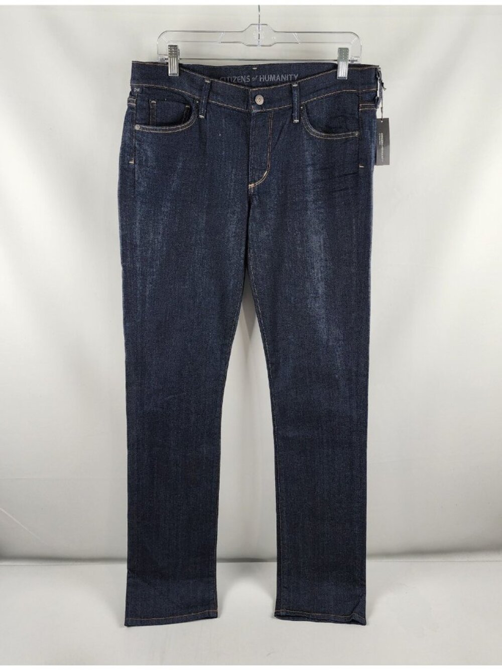 Citizens of Humanity Jeans Womens 31x34 Blue Ava Low Rise Straight Leg Hush NWT